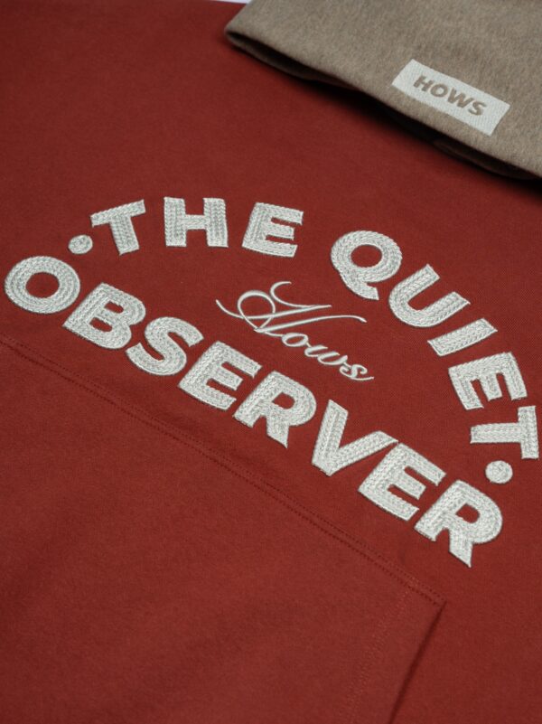HOWS｜Quiet Obsever Hoodie / RED