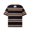 HOWS｜OLD School Striped POLO / Brown X NAVY