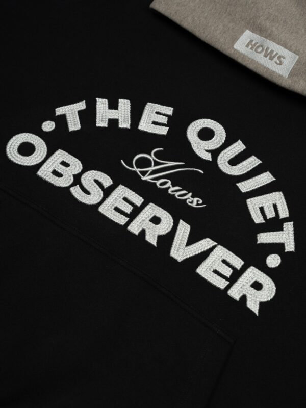 HOWS｜Quiet Obsever Hoodie / Black