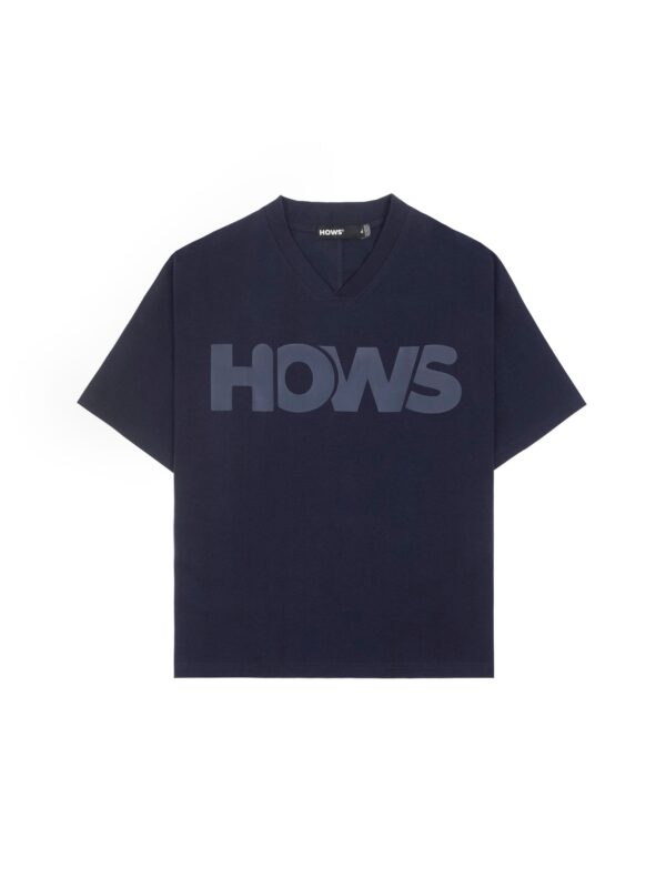 HOWS｜Relaxed THE Noise V-neck / DARK BLUE