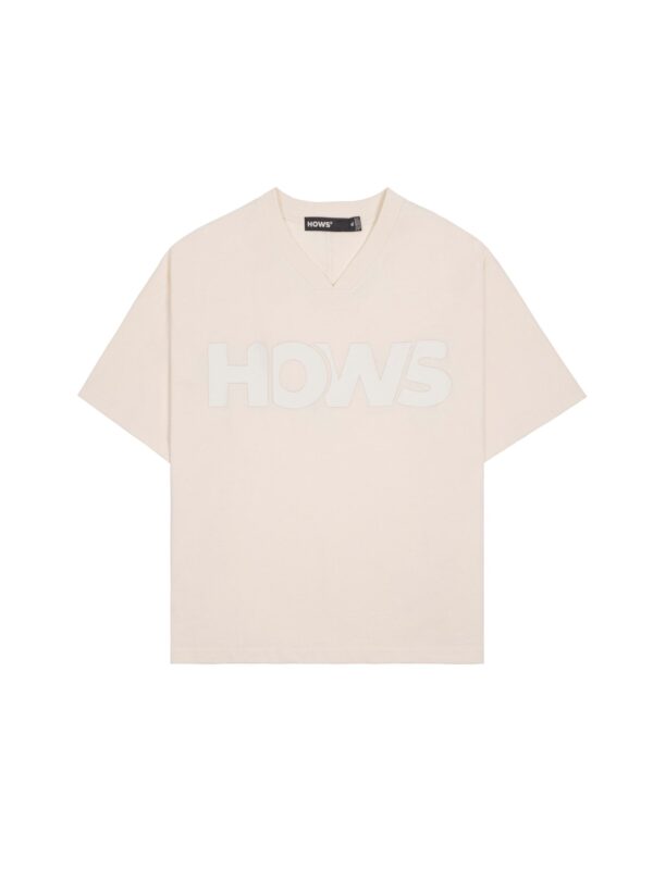 HOWS｜Relaxed THE Noise V-neck / MILK