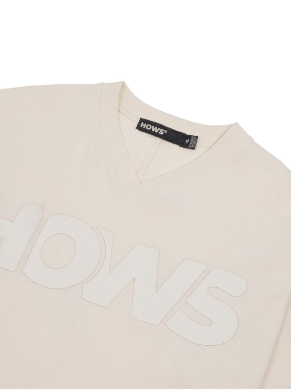 HOWS｜Relaxed THE Noise V-neck / MILK