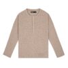 HOWS｜Waffle LONG Sleeve Henley / Camel