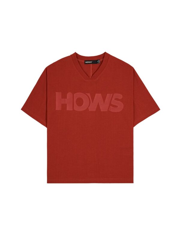 HOWS｜Relaxed THE Noise V-neck / RED