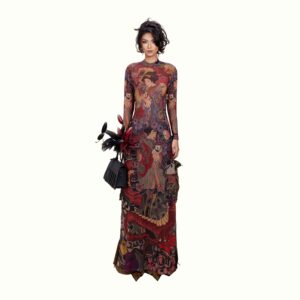 Duc Studio GEISHA TATTOO ALL OVER DRESS