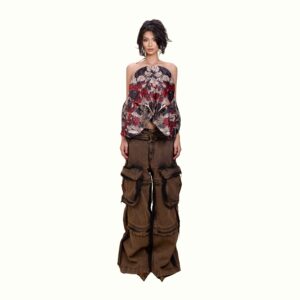 Duc Studio HAHA CARGO PANTS BROWN