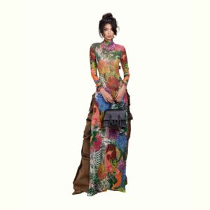 duc-multicolor-tattoo-all-over-dress-2 Duc Studio MULTICOLOR TATTOO ALL OVER DRESS