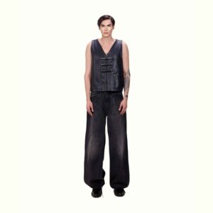 duc-vertically-folded-pants-grey-1 Duc Studio VERTICALLY FOLDED PANTS - GREY