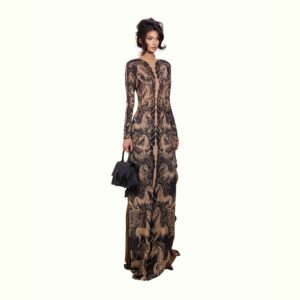 Duc Studio YAKUZA HORSE TATTOO ALL OVER DRESS