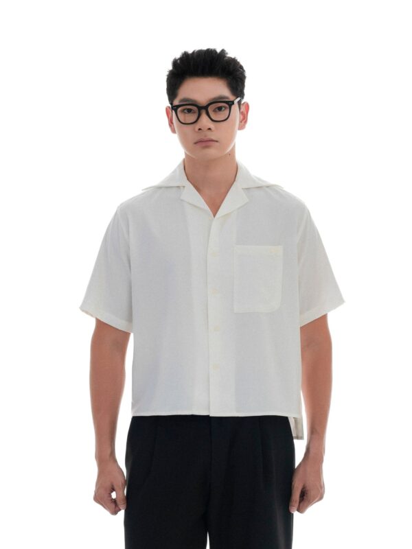 HOWS｜Layered Detail BOXY Shirt / White