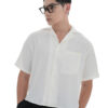 HOWS｜Layered Detail BOXY Shirt / White