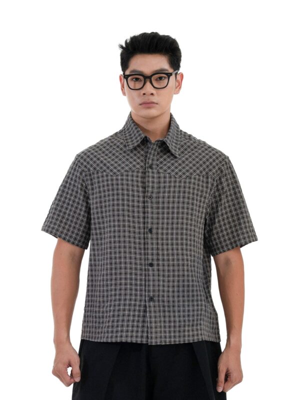 HOWS｜BOXY Plaid Shirt / DARK MOSS