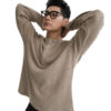 HOWS｜Waffle LONG Sleeve Henley / Camel