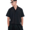 HOWS｜Layered Detail BOXY Shirt / Black