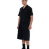 HOWS｜Layered Detail BOXY Shirt / Black