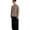 HOWS｜Waffle LONG Sleeve Henley / Camel