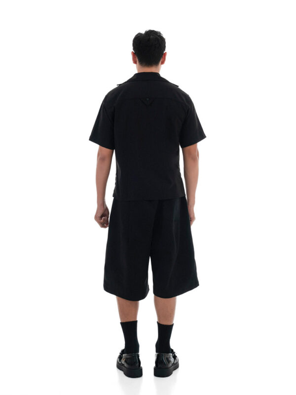 HOWS｜Layered Detail BOXY Shirt / Black