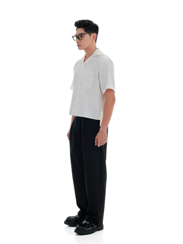 HOWS｜Layered Detail BOXY Shirt / White