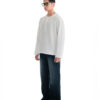 HOWS｜Waffle LONG Sleeve Henley / White