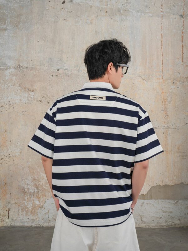 HOWS｜Striped POLO / NAVY
