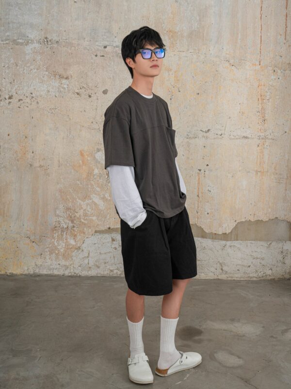 HOWS｜Basic TEE V.2 / LEAD GREY
