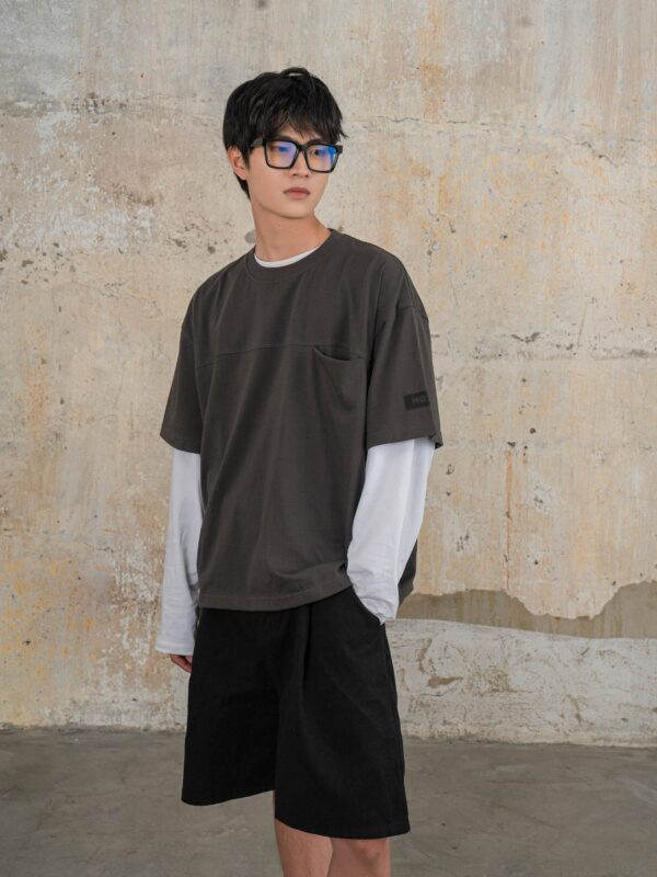 HOWS｜Basic TEE V.2 / LEAD GREY