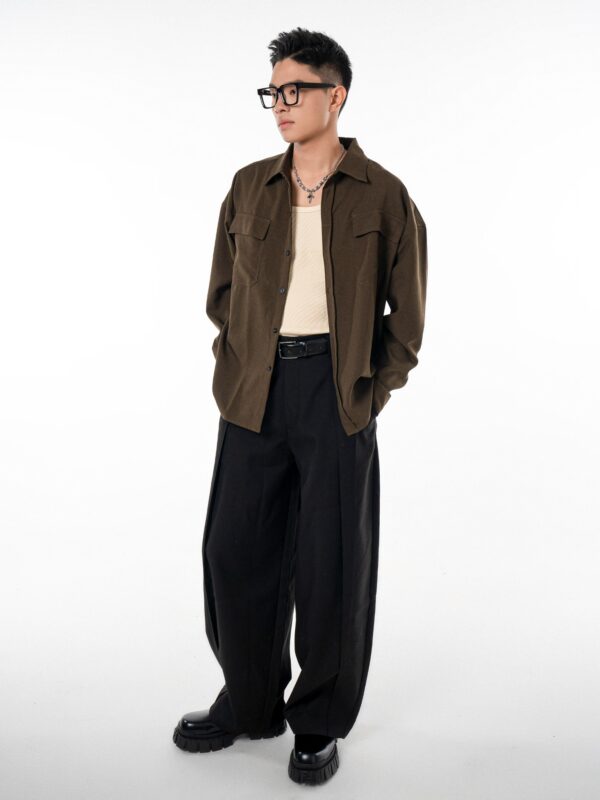 HOWS｜Essential Relaxed Shirt / Brown