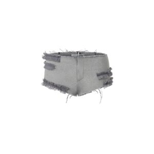 ETS Raw Ruffle 荷葉短褲(灰/黑)