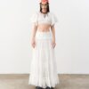 So Dópe｜White Wetsy Skirt