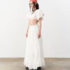 So Dópe｜White Wetsy Skirt
