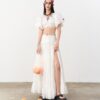 So Dópe｜White Wetsy Skirt