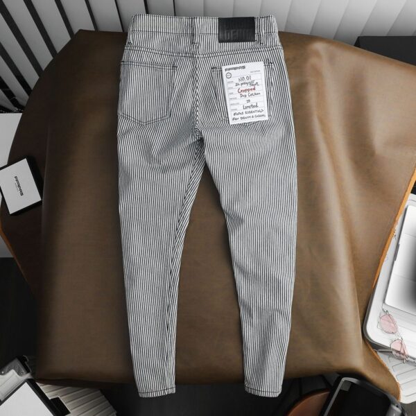 FAPAS｜Jeanss Cropped Fit Striped
