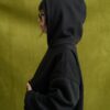 Goers Studio Capsule Boxy Hoodie in Black