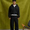 Goers Studio Capsule Double-Zipped Hoodie in Black
