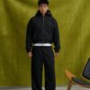 Goers Studio Capsule Double-Zipped Hoodie in Black