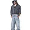 STRESSMAMA Ss26 Core V2 Zip Hoodie 帽T(Dark Blue)