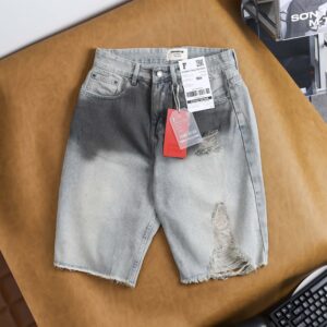 FAPAS｜Denim Shorts Straight Fit Pillow