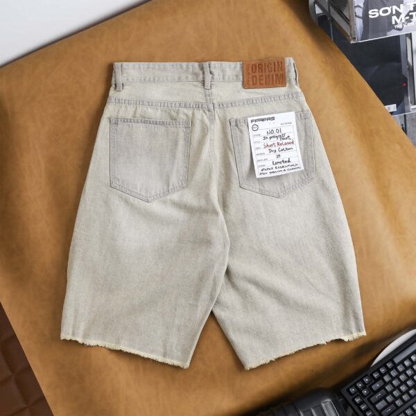 FAPAS｜Denim Shorts Straight Fit Pillow
