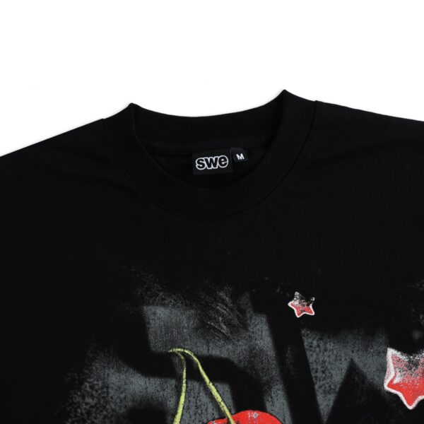 SWE Cherry Boxy Tee T恤(黑)