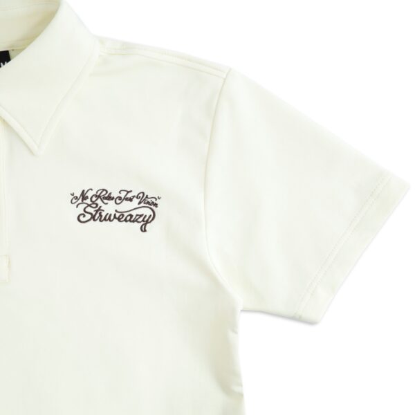 SWE Script Crop Polo 上衣