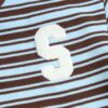 SWE Stripe Crop Polo 上衣(藍)