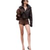 VIERY｜Mooli Cropped Leather Jacket