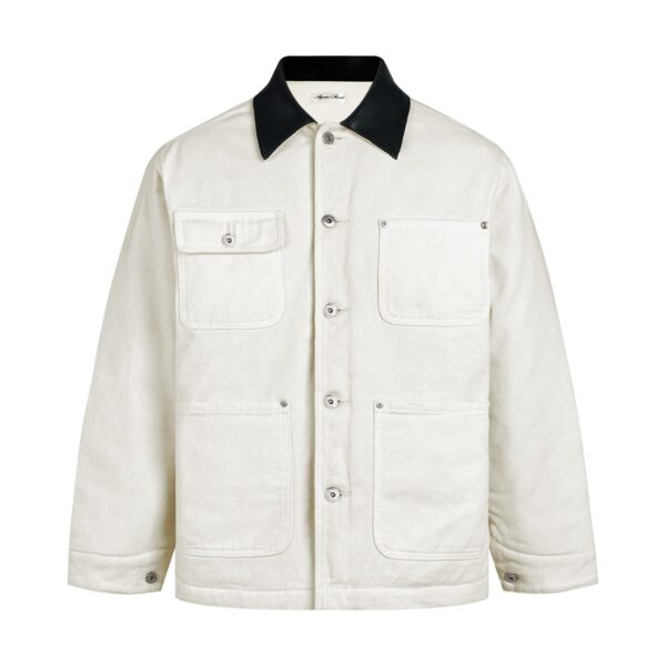 MAVERIK STUDIO｜ALMV DENIM WORK JACKET ( WHITE )