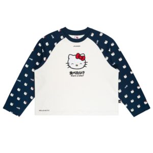 jpeg_ccaa3b53-21a9-4131-bf01-eda9b6b04b36 Levents x Hello Kitty 拉克蘭長袖寬版T(海軍藍)