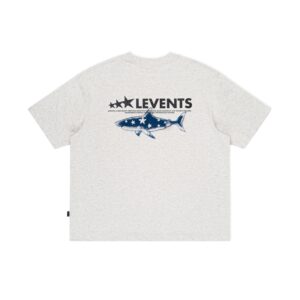 jpeg_ef7fdc2e-8e26-4626-bd4a-4f051784f9ef Levents XL Logo Star Shark 半寬鬆T(灰)