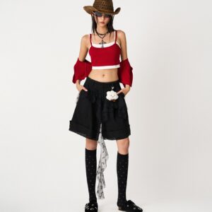 So Dópe｜Yumi Shorts In Black