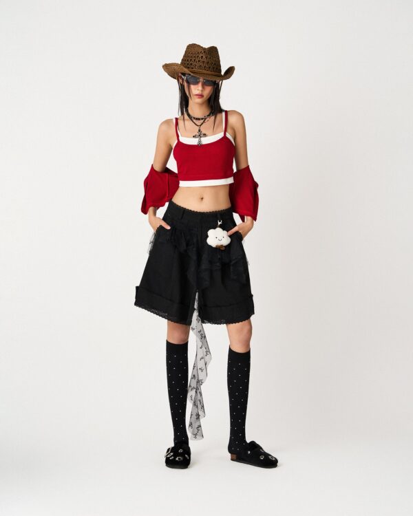 So Dópe｜Yumi Shorts In Black