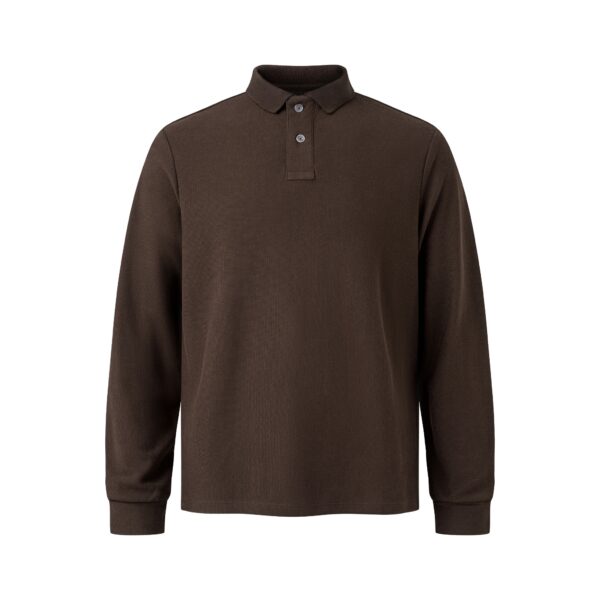MAVERIK STUDIO｜MAVERIK® CLUB PIQUÉ LONGSLEEVE POLO SHIRT ( MOCHA )