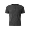 MAVERIK STUDIO｜MAVERIK® BUTTON RIB SLIM FIT T-SHIRT ( DARK GREY )
