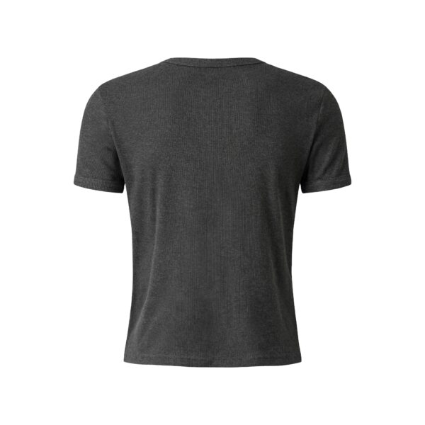 MAVERIK STUDIO｜MAVERIK® BUTTON RIB SLIM FIT T-SHIRT ( DARK GREY )